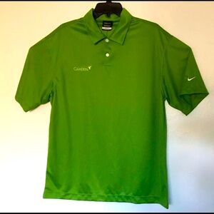 Nike Golf Shirt Dri Fit Size L Men's Polo Short Sleeve Green NWT
